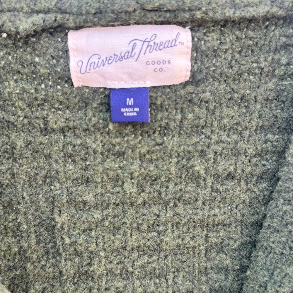 Universal Thread Olive Green V-Neck Button Cardigan - Picture 4 of 5